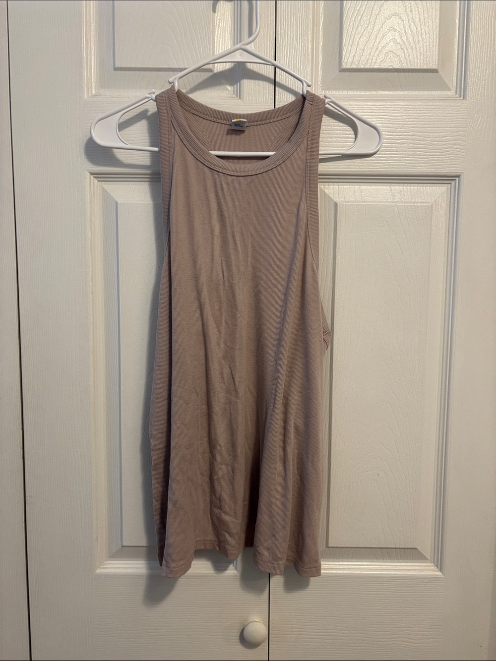 Old Navy Taupe Ribbed Tank Top